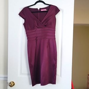Eliza J Maroon party dress
